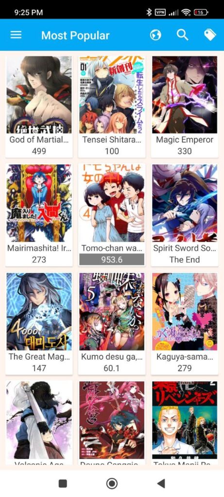Manga Bird Most popular