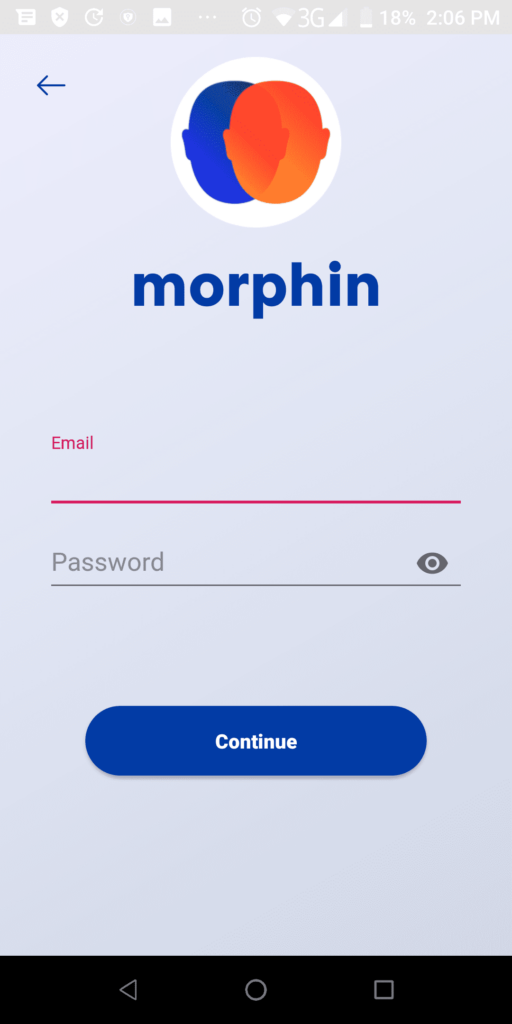 Morphin Login