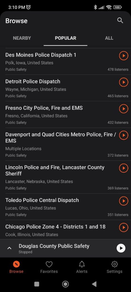 Police Scanner Browse