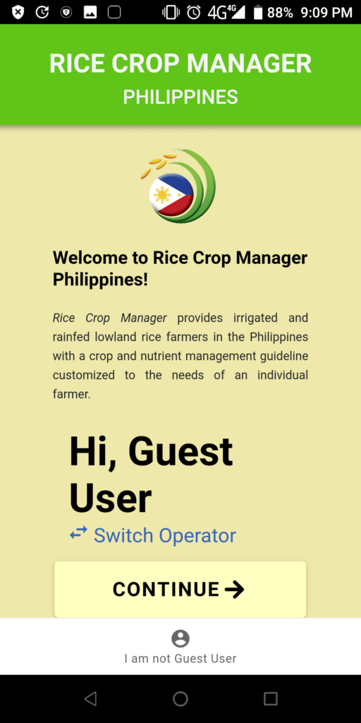 Rice Crop Manager Welcome