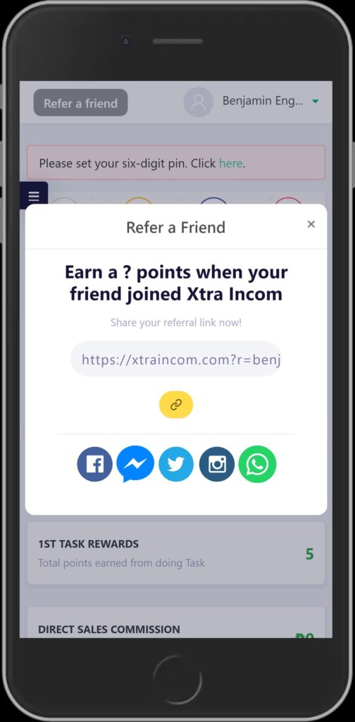 XtraIncom Refer a friend