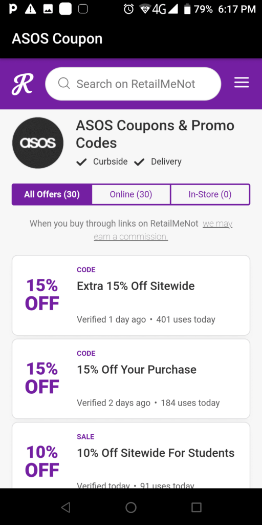 ASOS Discount Code All offers