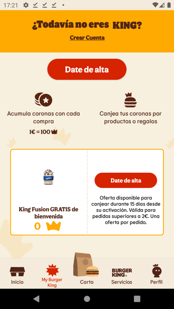Burger King Spain - Lealtad