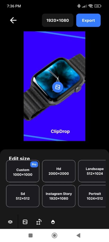 ClipDrop Editing
