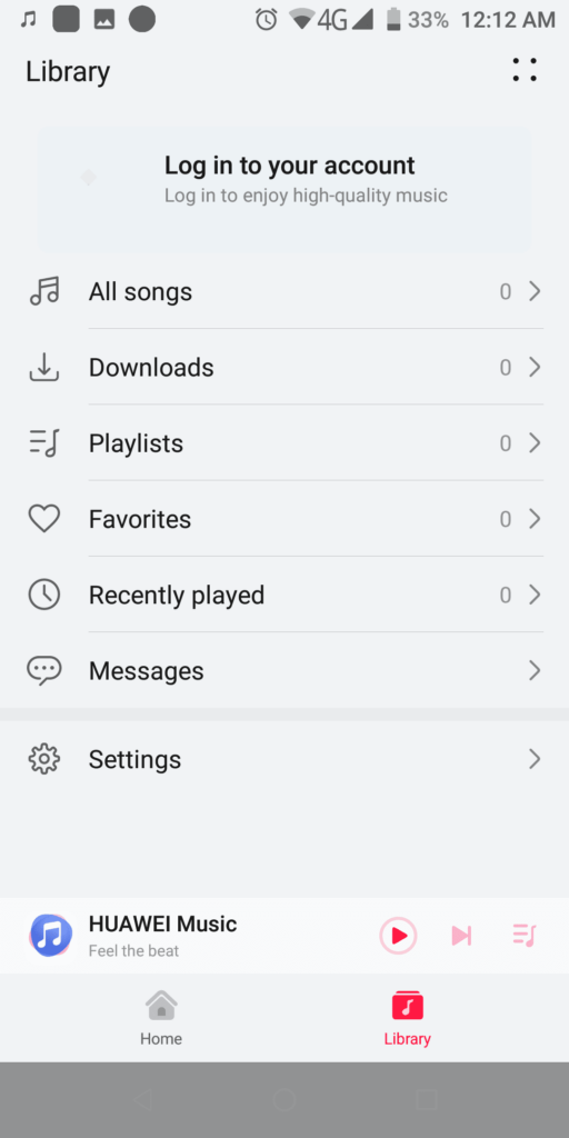Huawei Music Library