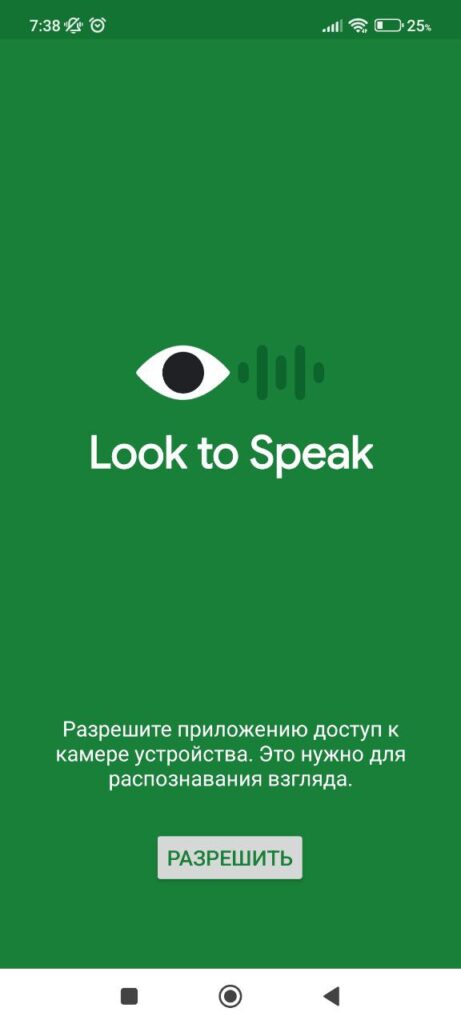Look to Speak Настройка