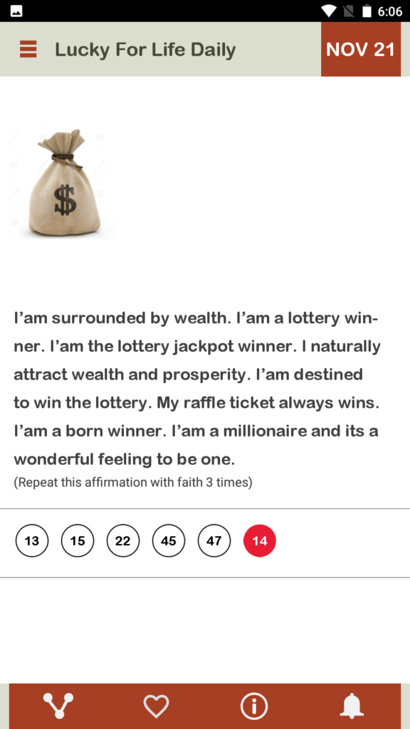 Lucky For Life Homepage