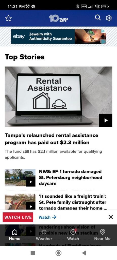10 Tampa Bay Homepage