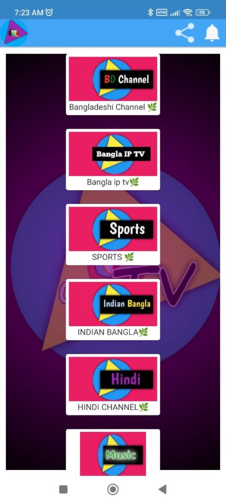 Choice Tv Categories
