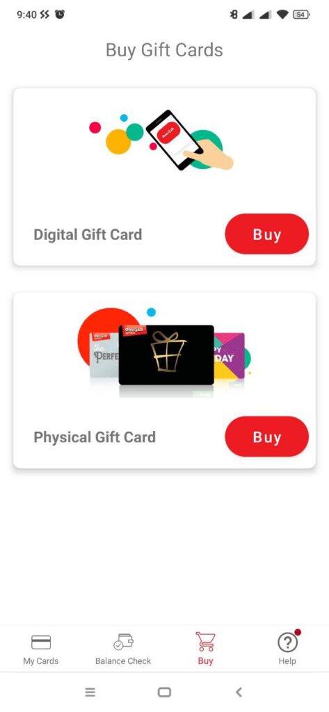 Dunnes Stores Gift cards