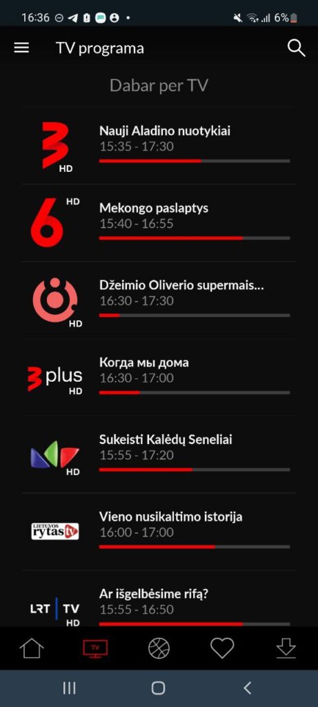 Go3 Lithuania TV channels