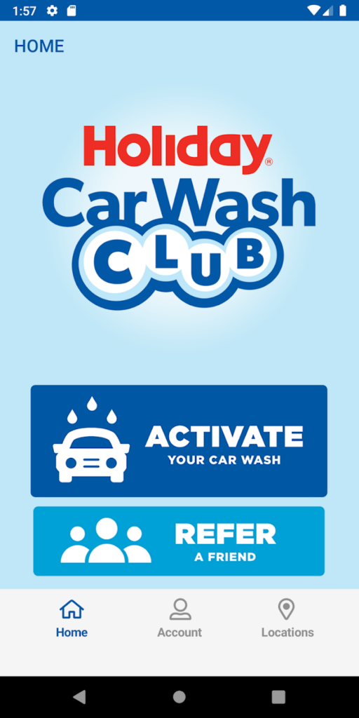 Holiday Car Wash Club Homepage