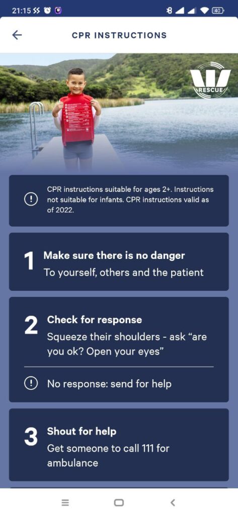 MetService CPR instructions