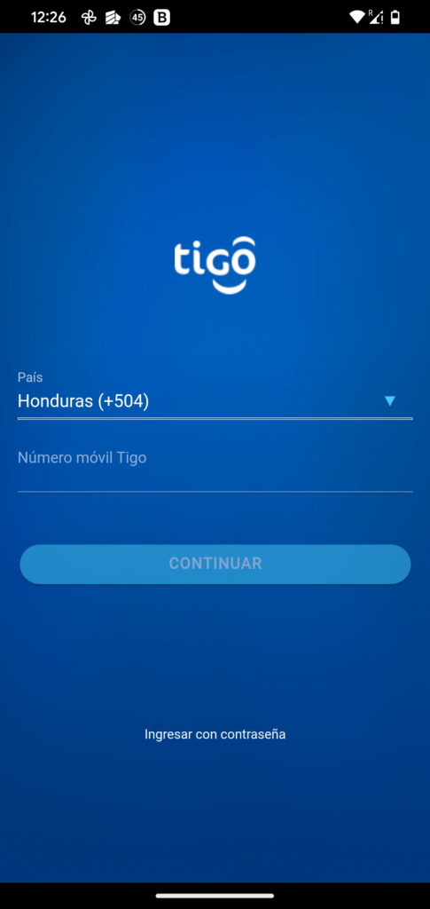 Tigo Money Honduras Ingresar