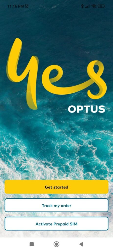 My Optus Get started