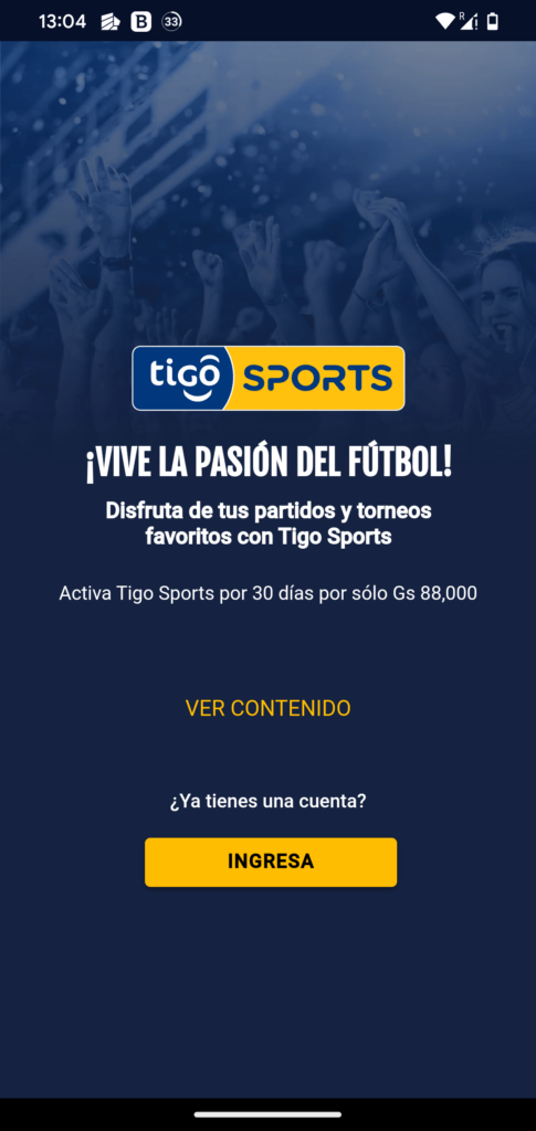 Tigo Sports Honduras Inicio