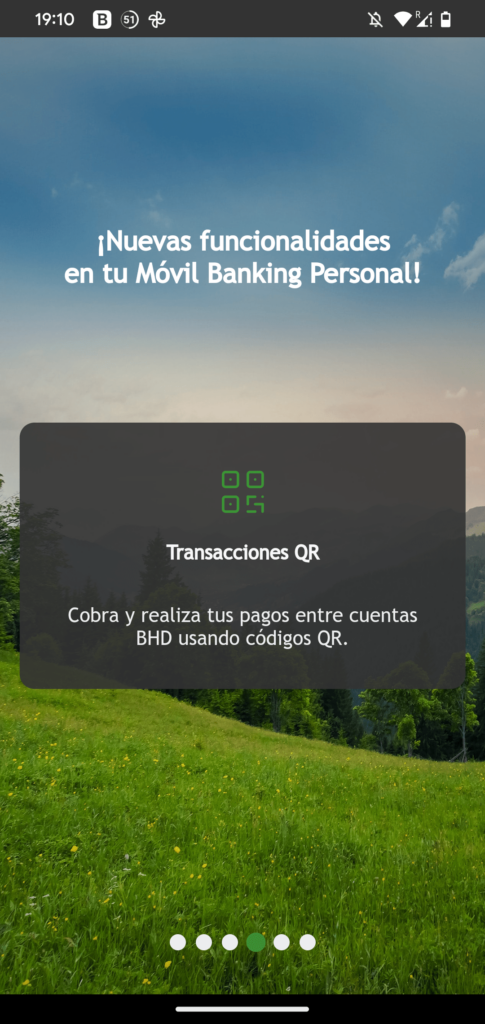 Banking Personal BHD Transacciones