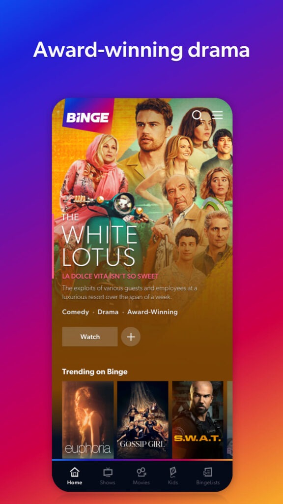 Binge for Android TV Drama