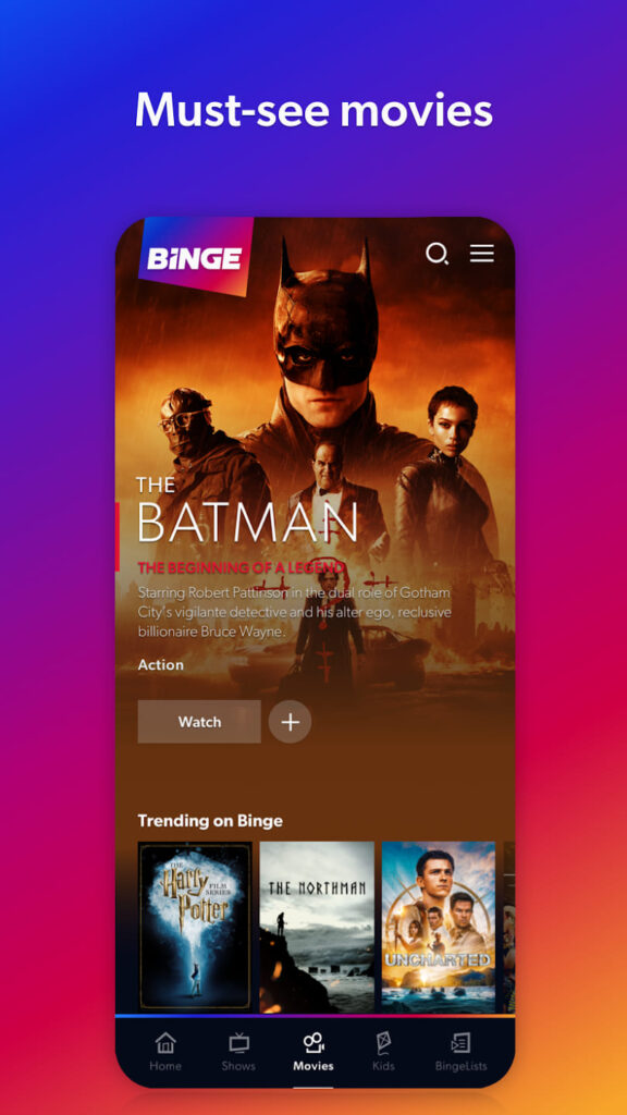 Binge for Android TV Movies