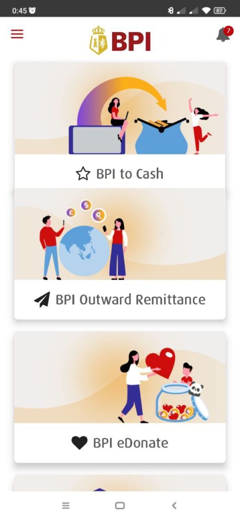 BPI Mobile Homepage