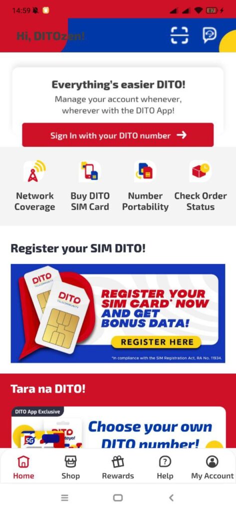 DITO Homepage