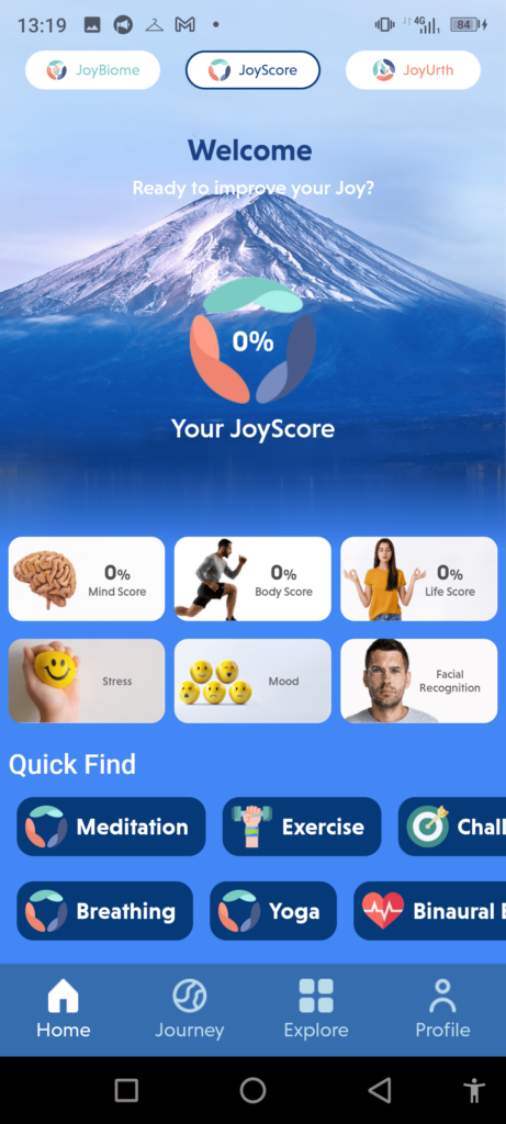 JoyScore Homepage