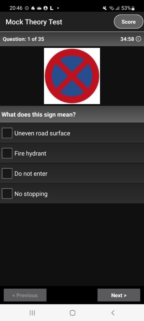 NZ Driving Theory Test Theory Test