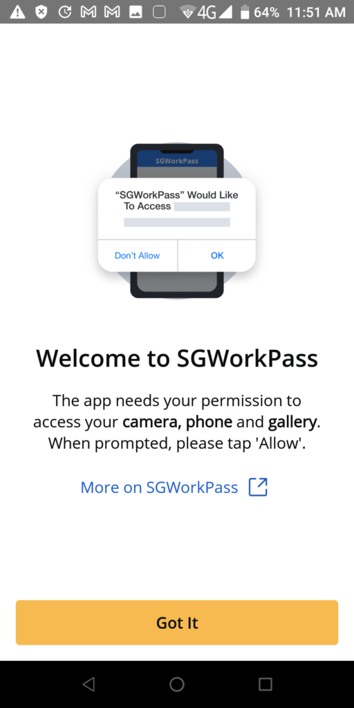 SGWorkPass Welcome