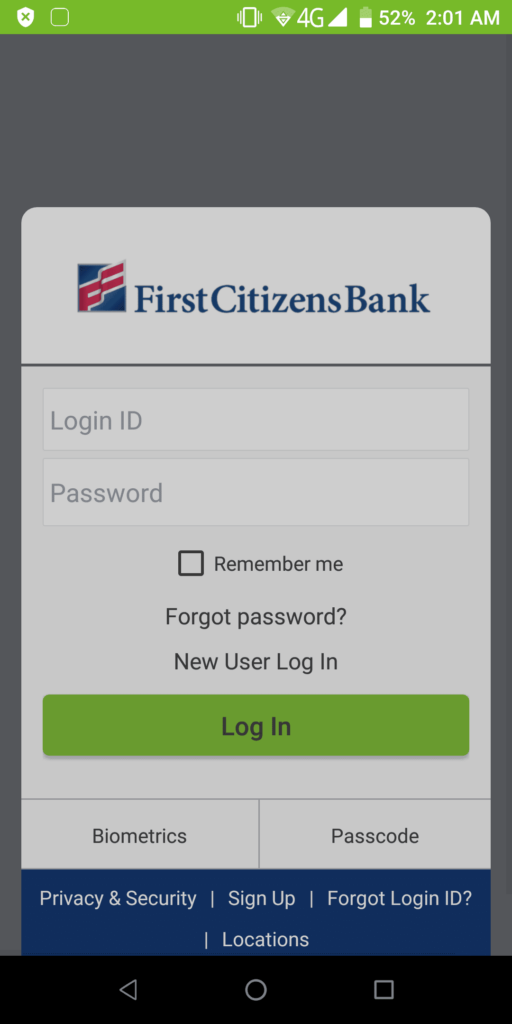 First Citizens Log in