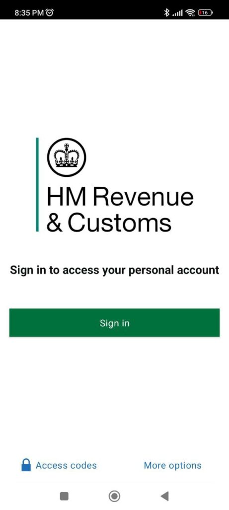 HMRC Sign in