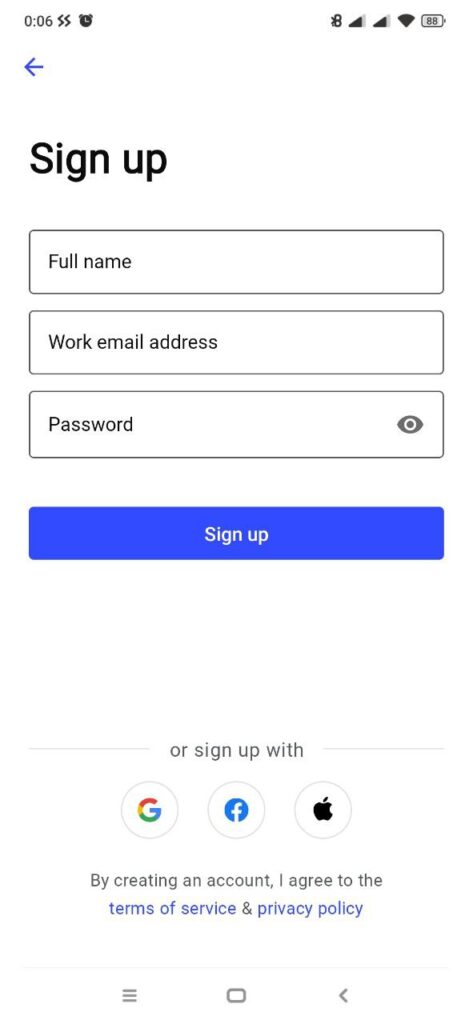 Invoice2go Sign up