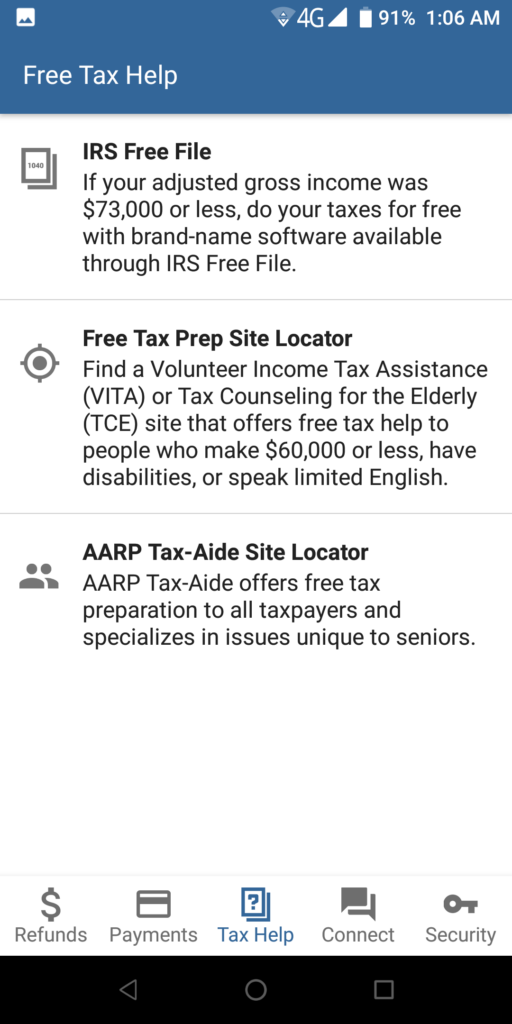 IRS2Go Free tax help