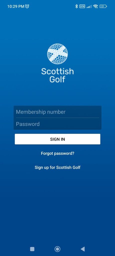 My Scottish Golf Sign in