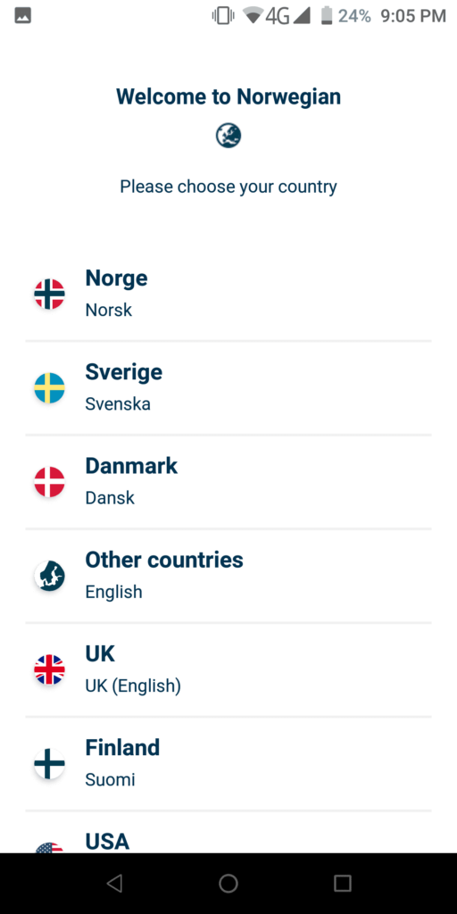 Norvegian Travel Assistant Language