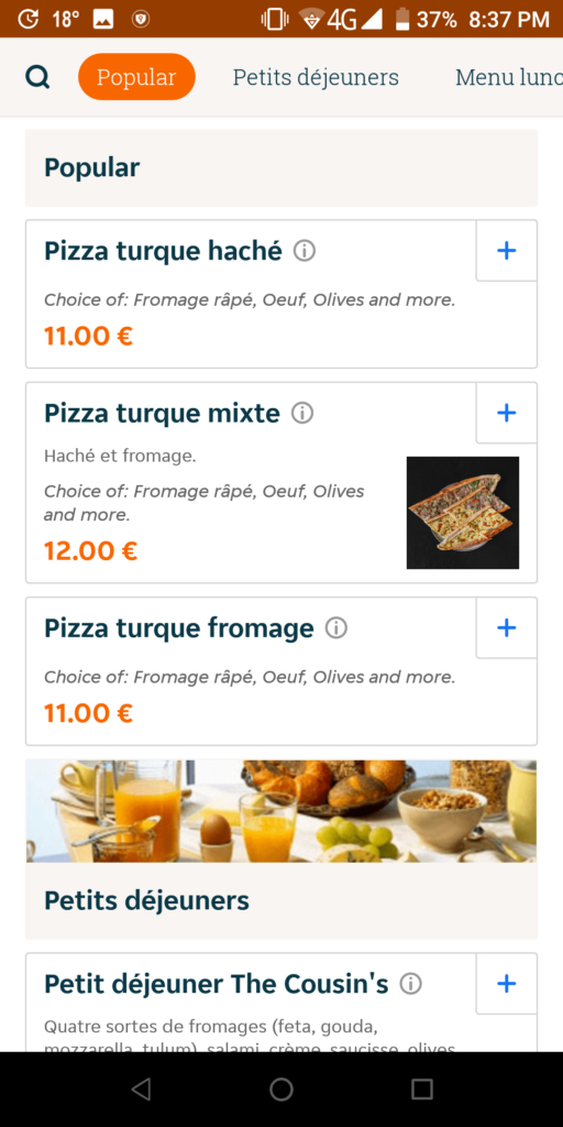 Takeaway Belgium Dishes