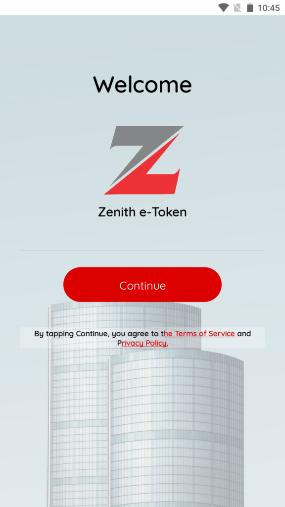 Zenith Bank eToken Welcome