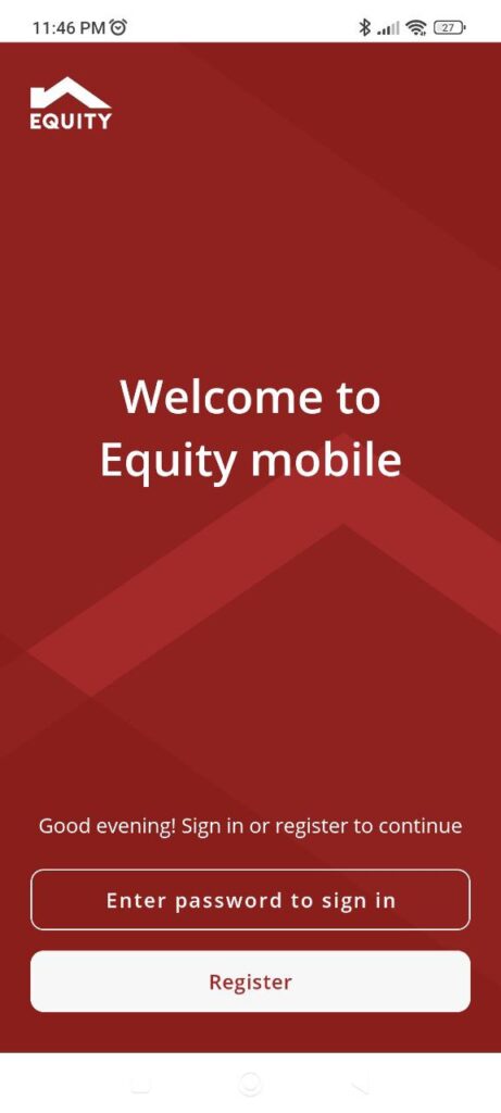 Equity Sign in
