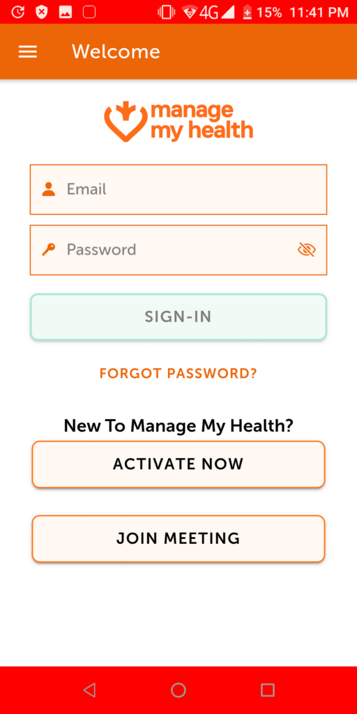 ManageMyHealth Welcome