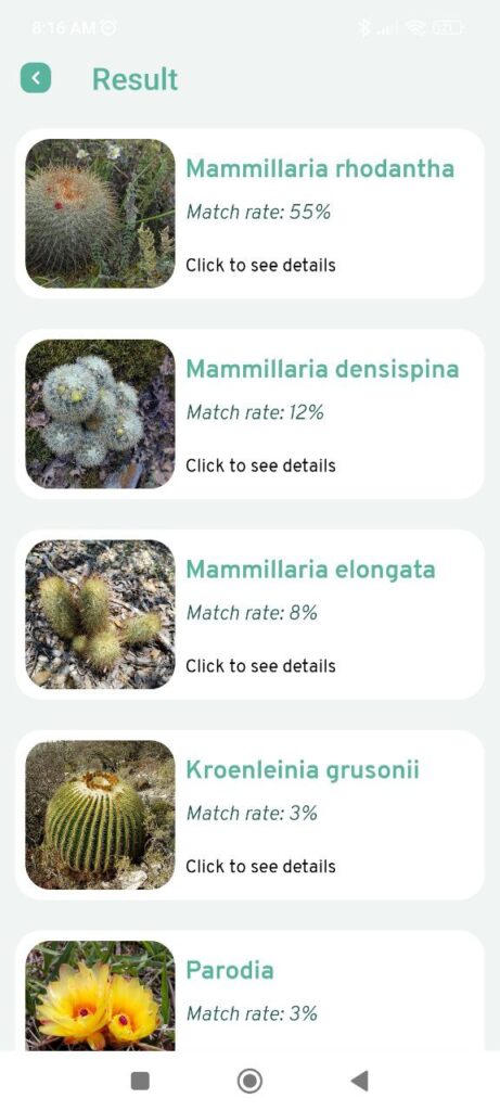 Plant ID Results