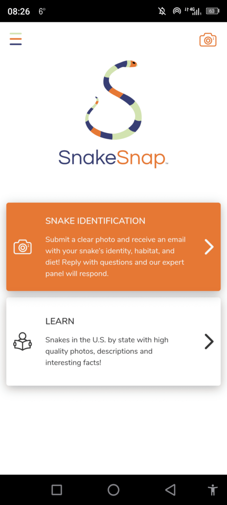 SnakeSnap Main page