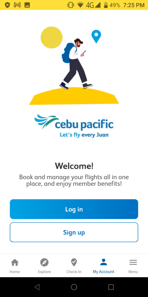 Cebu Pacific Log in