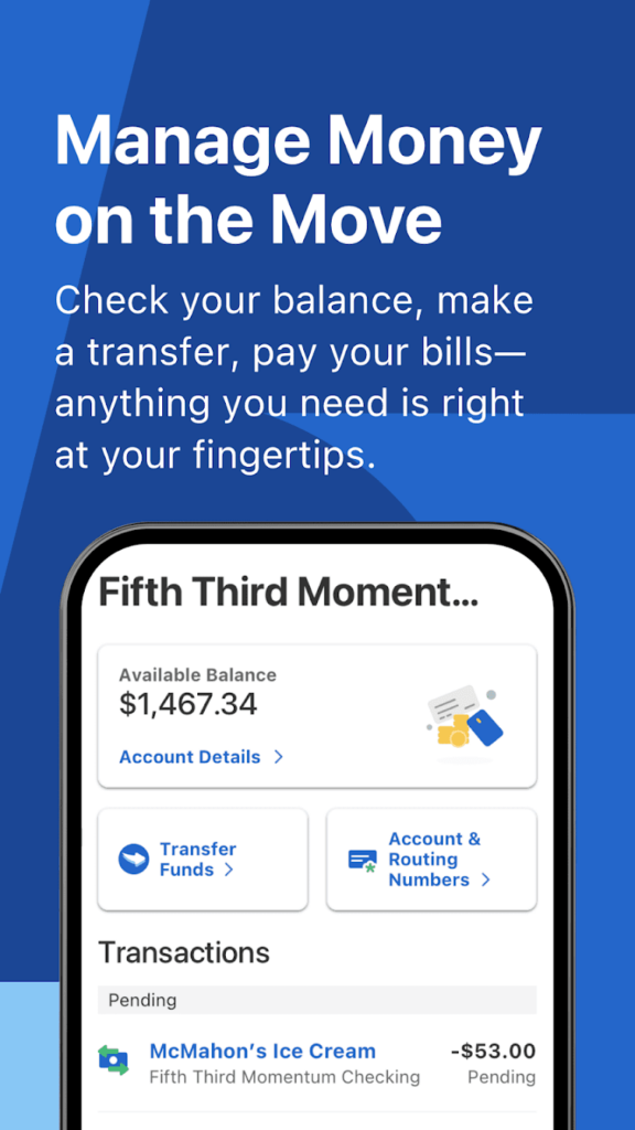 Fifth Third Bank Manage money
