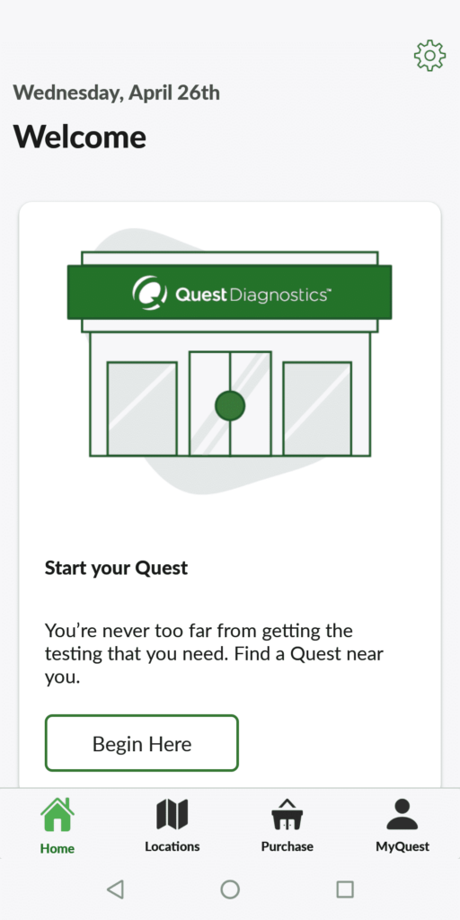 MyQuest Homepage