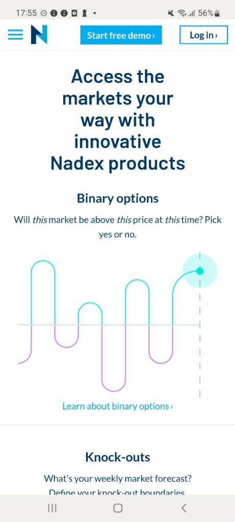 Nadex Markets