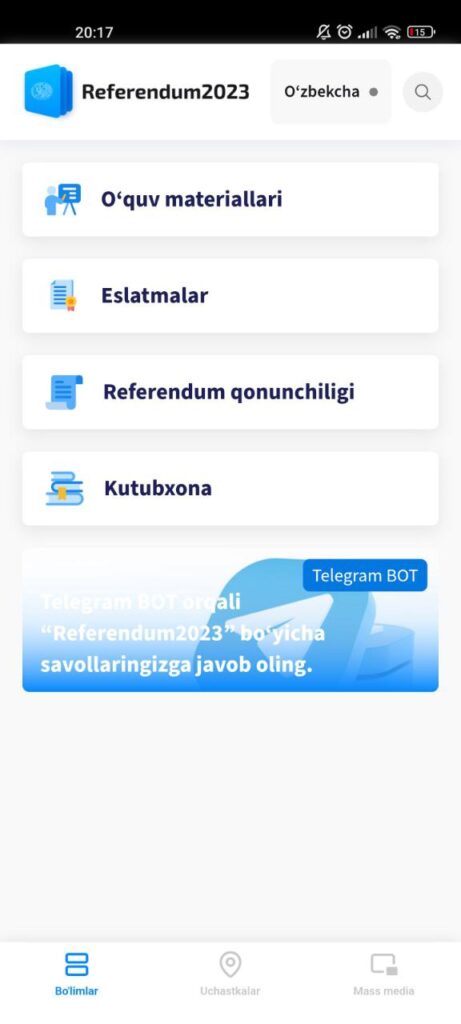 Referendum2023 Uzbekistan Список