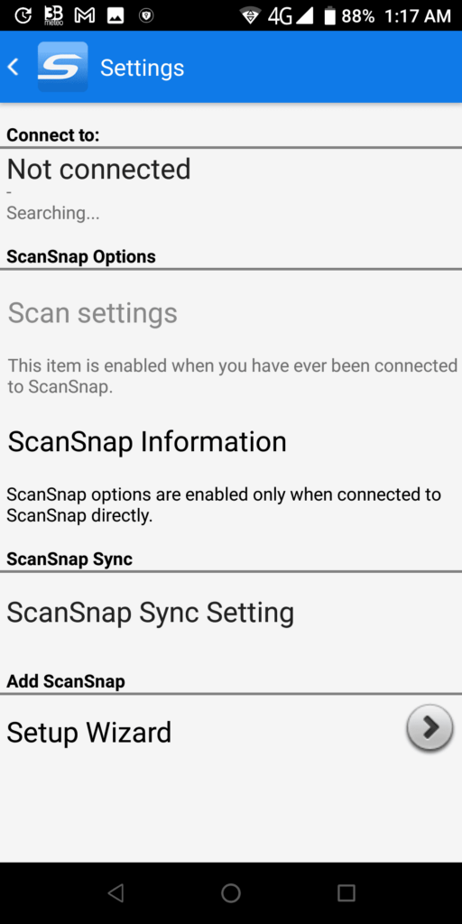 ScanSnap Settings