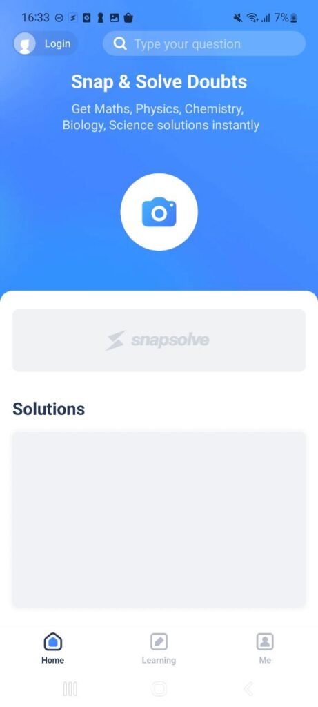 SnapSolve Homepage