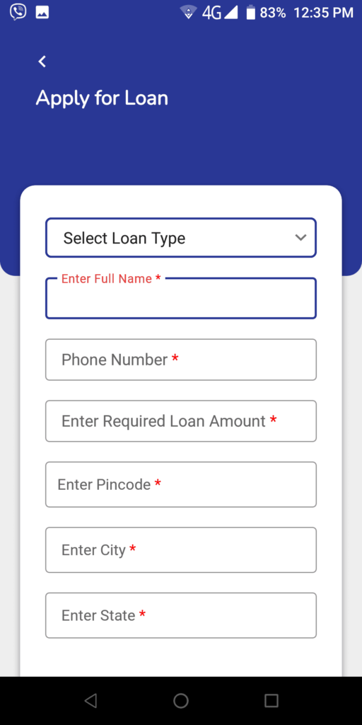 Aavas Loan Application