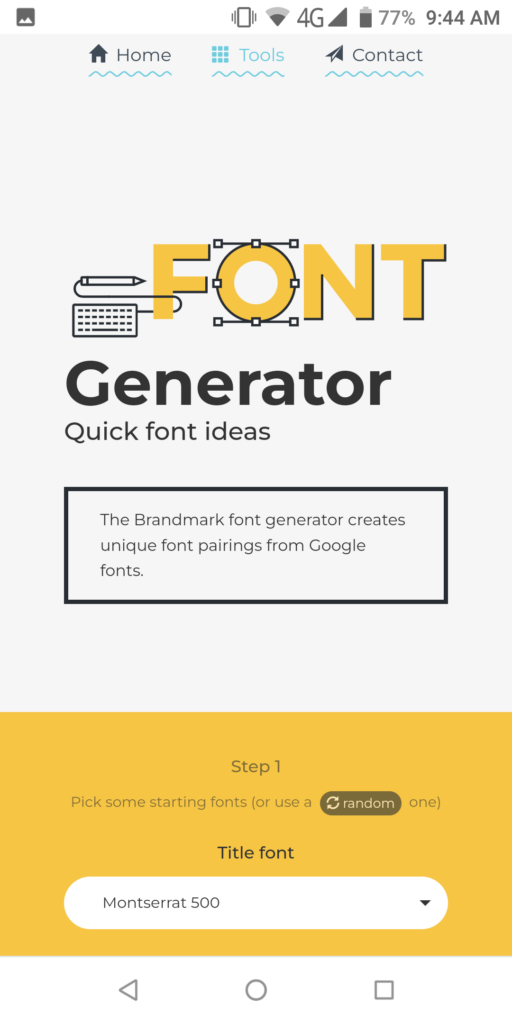 Brandmark Font generator