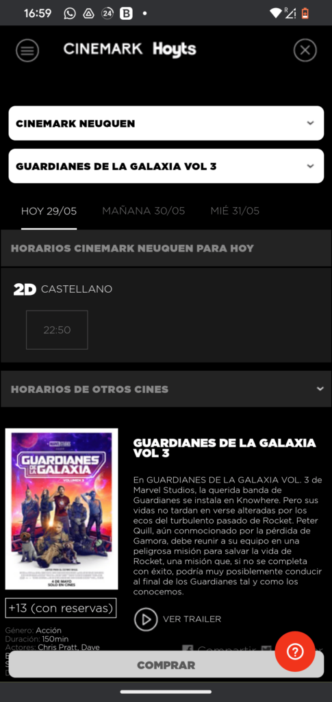 Cinemark Hoyts Argentina Película